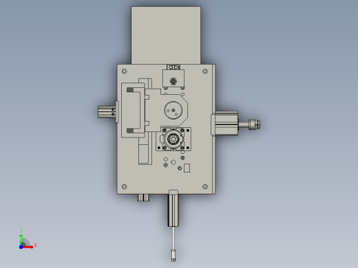 动工件钻孔台前视缩略图
