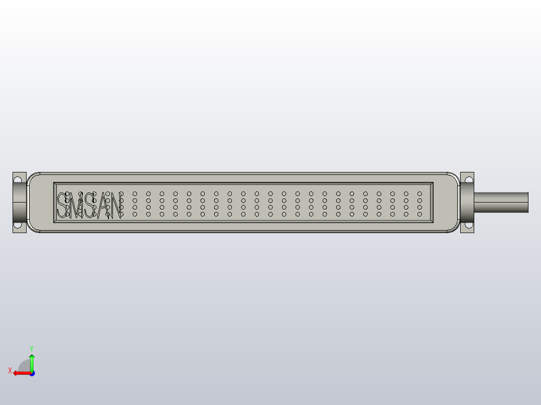 SMDX-300-10-024机床工作灯，照明灯后视图