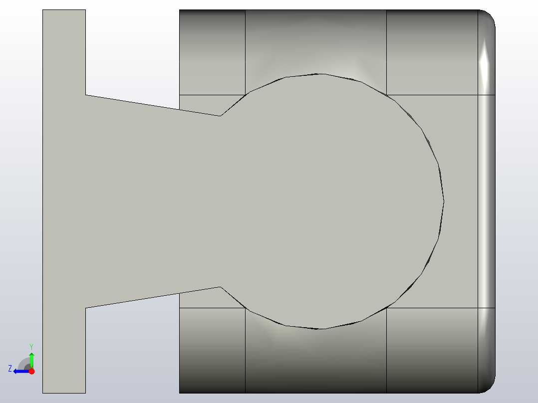 SMDX-300-10-024机床工作灯，照明灯右视图