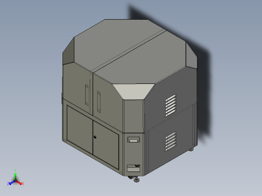 无人机机巢自动机场自主适用正等轴测缩略图