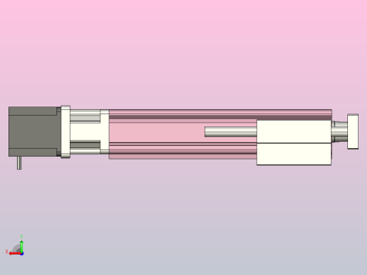 MTC32-150-P#-D-S57-RMTC32电缸 57步进电机直连 带导杆支架后视缩略图