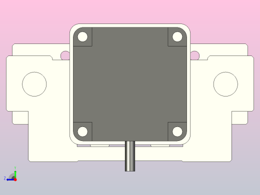 MTC32-150-P#-D-S57-RMTC32电缸 57步进电机直连 带导杆支架右视缩略图