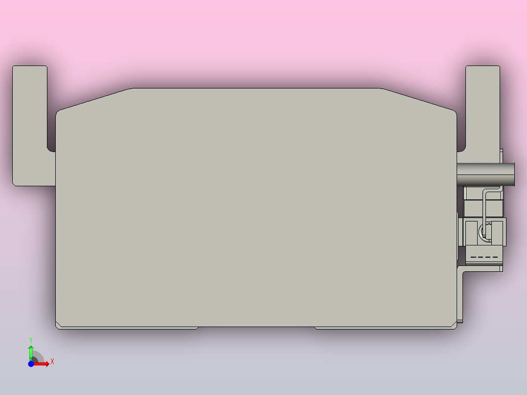 直驱直线电机轴TPA-LNP-140D-P12-L3120-C-1-3-C-10-N3(磁栅尺)前视图