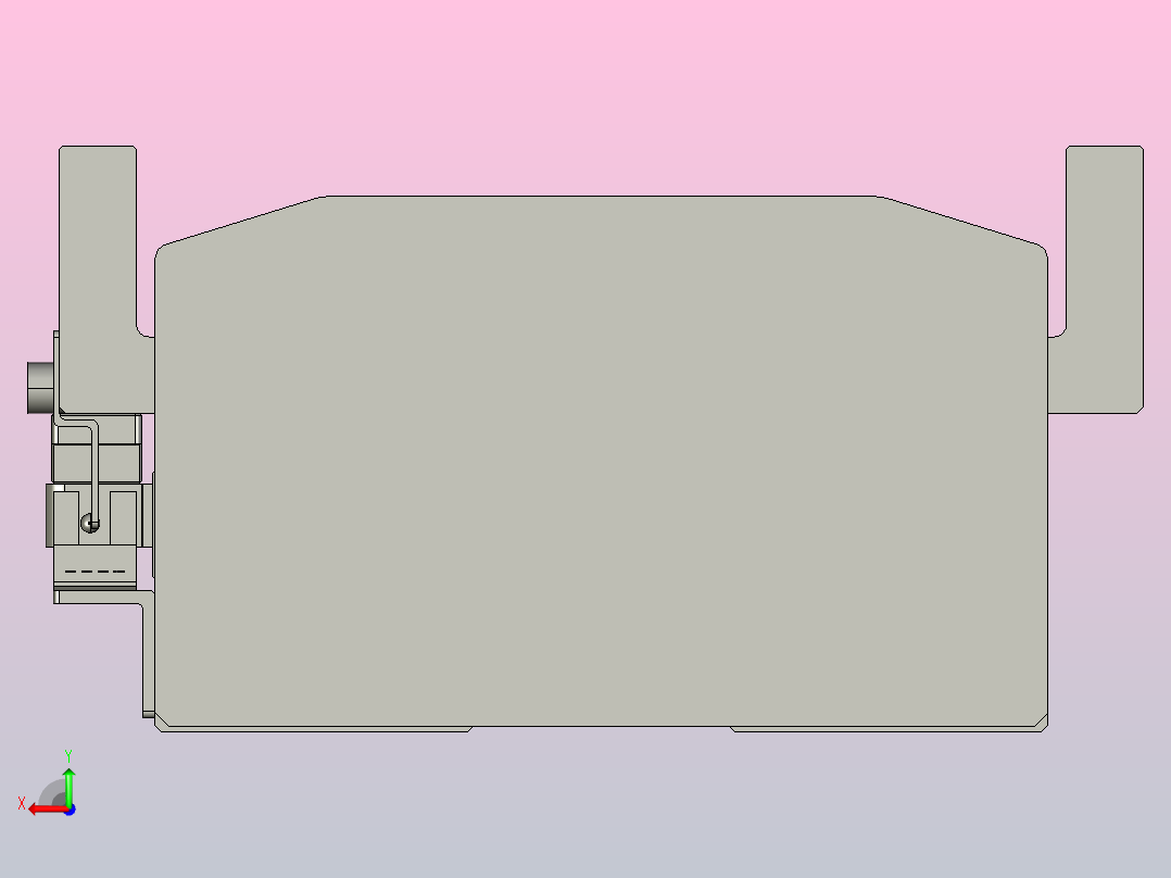 直驱直线电机轴TPA-LNP-140D-P12-L3120-C-1-3-C-10-N3(磁栅尺)后视图