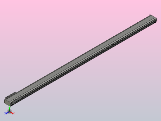 直驱直线电机轴TPA-LNP-140D-P12-L3120-C-1-3-C-10-N3(磁栅尺)正等轴测缩略图