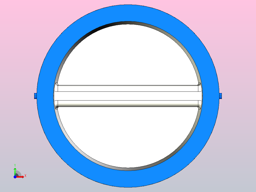 H76H╱Y╱F-PN1.6对夹双板止回阀[H76H]400前视图