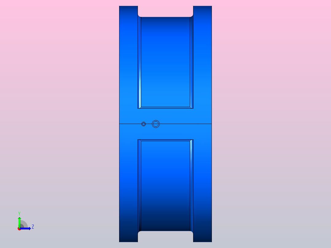 H76H╱Y╱F-PN1.6对夹双板止回阀[H76H]400左视图