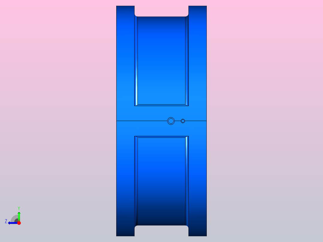 H76H╱Y╱F-PN1.6对夹双板止回阀[H76H]400右视图