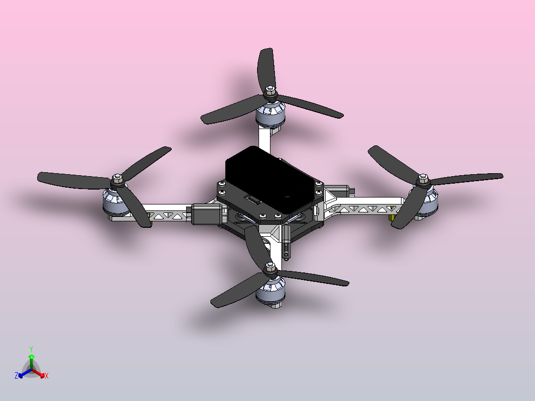 无人机设计正等轴测图