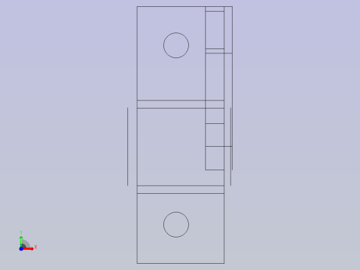 FreeCAD中的Pivot Bracket。前视缩略图