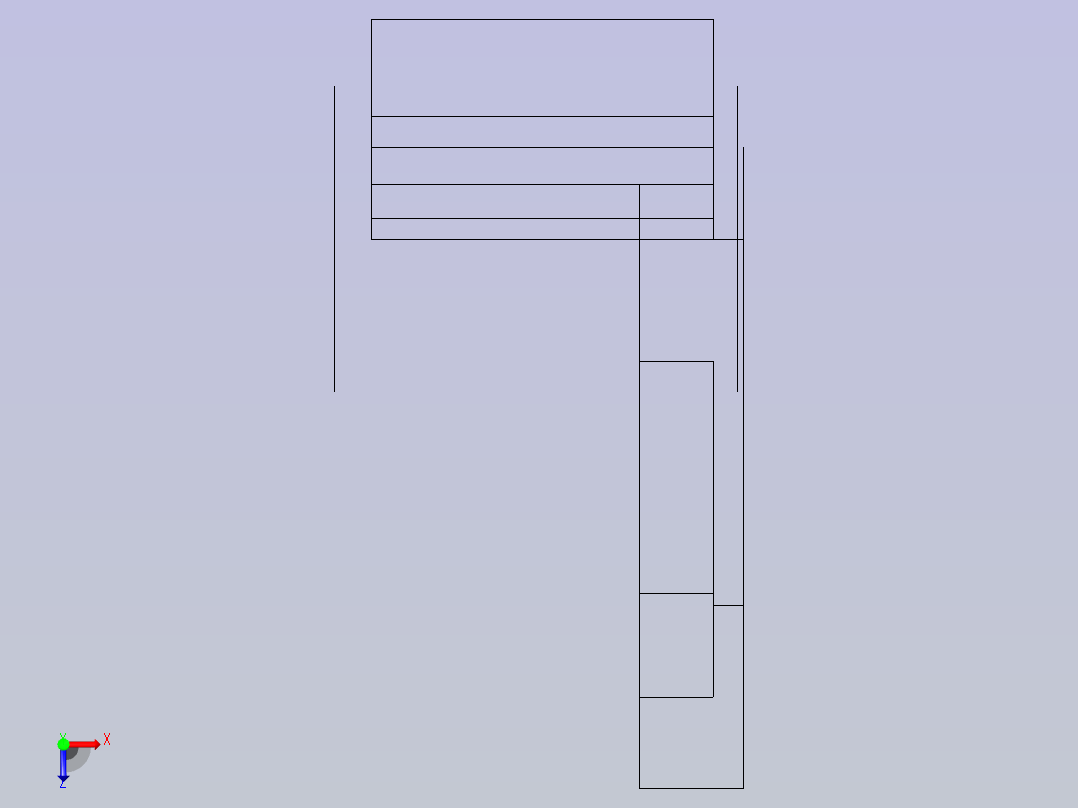 FreeCAD中的Pivot Bracket。俯视图