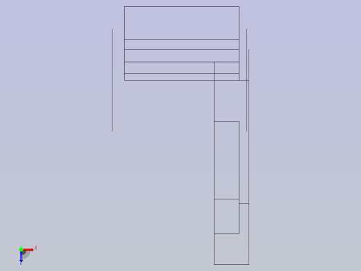 FreeCAD中的Pivot Bracket。俯视缩略图