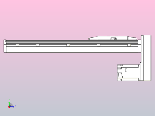 滚珠丝杠直线轴内置导轨TPA-GCR-150-2010C-L400-MP-M75-N3左视缩略图