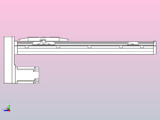 滚珠丝杠直线轴内置导轨TPA-GCR-150-2010C-L400-MP-M75-N3右视缩略图