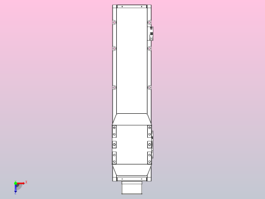 滚珠丝杠直线轴内置导轨TPA-GCR-150-2010C-L400-MP-M75-N3俯视缩略图