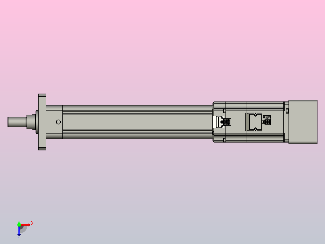 轻载电动缸TPA-ESR50-1610C-L300-MR-FA-W-P75-C3俯视图