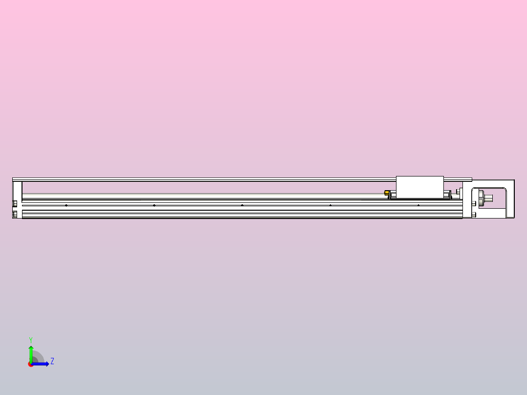 KK60-500A1-F0C模组 标准A1滑座 KK60-A1-F0C 替换上银左视图