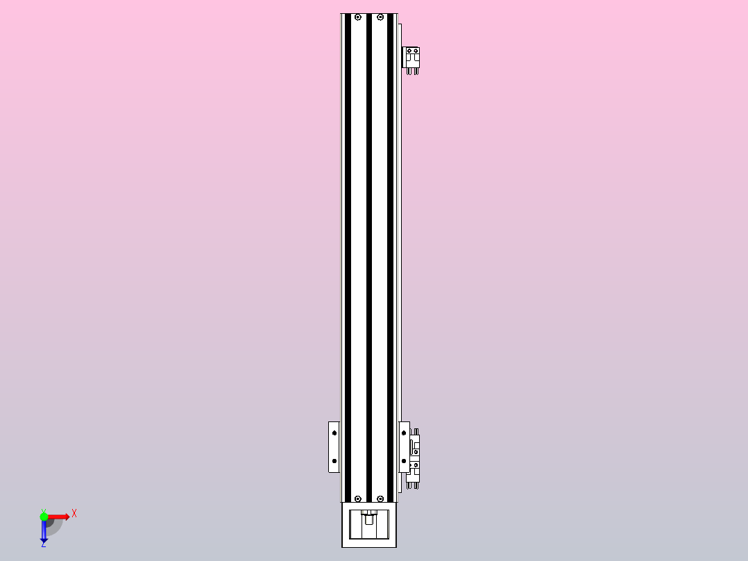 KK60-500A1-F0C模组 标准A1滑座 KK60-A1-F0C 替换上银俯视图