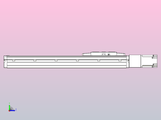 滚珠丝杠直线轴内置导轨TPA-GCR-120-1610C-L350-M-M40-N3左视缩略图
