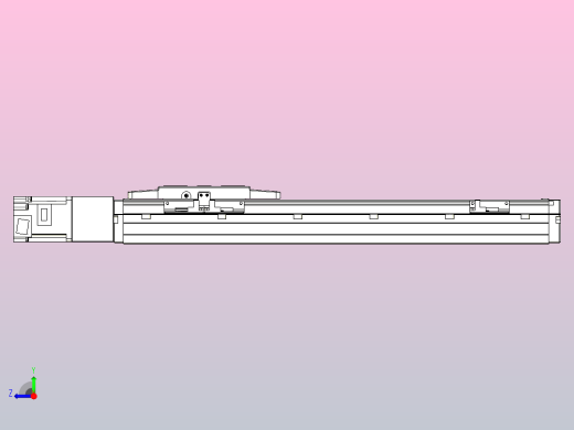 滚珠丝杠直线轴内置导轨TPA-GCR-120-1610C-L350-M-M40-N3右视缩略图