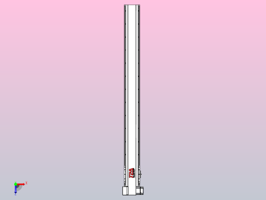 皮带直线轴半封闭可选导轨TPA-HNB-120D-110-L1150-LP-C-P40-N3俯视缩略图