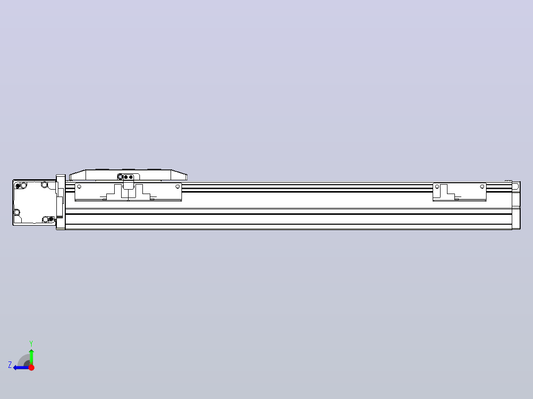 机器人皮带驱动直线轴TPA-GCB-50-P42-L300-DL-M10-N3右视图