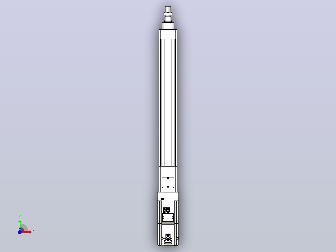 轻载电动缸TPA-ESR40-1210C-L250-M-W-P40-C3前视图