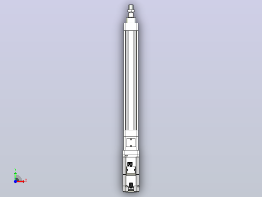 轻载电动缸TPA-ESR40-1210C-L250-M-W-P40-C3前视缩略图