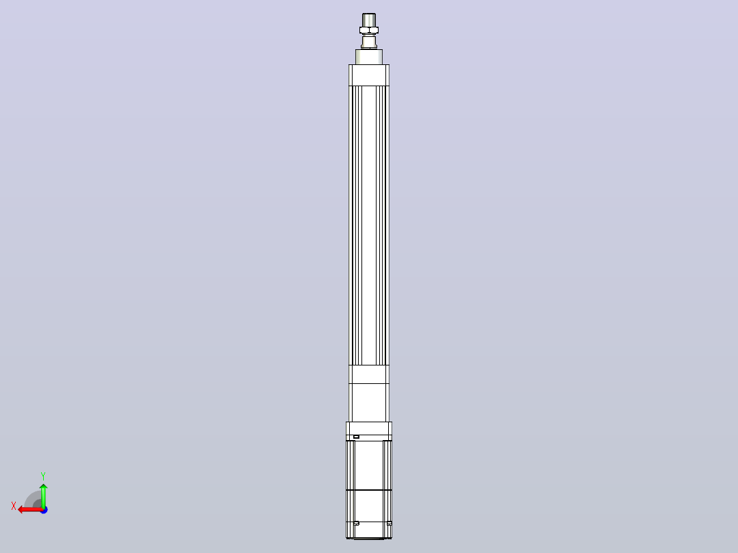 轻载电动缸TPA-ESR40-1210C-L250-M-W-P40-C3后视图