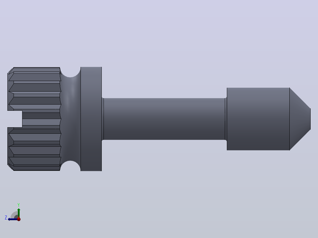 多套GBT837-GBT949不脱出螺钉3D模型Solidworks设计右视图