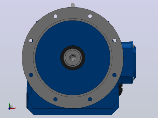 RF107法兰轴伸式安装斜齿轮减速机RF107-Y18.5-4P-180M-M1-0°-Φ450前视缩略图