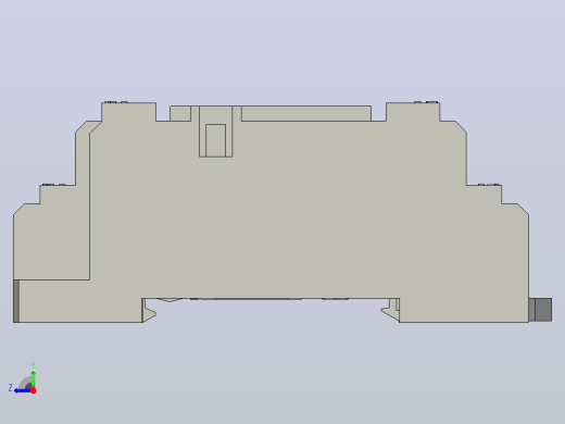 33种施耐德继电器3D模型右视缩略图