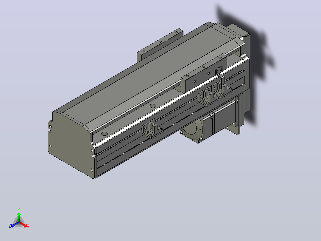 MT100BS半封闭丝杆滑台[MT100BS.L#.150.BM.P20.C3]主视图