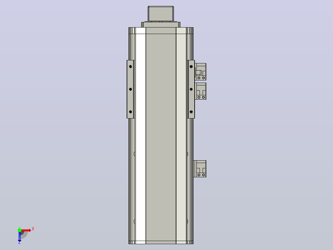 MT100BS半封闭丝杆滑台[MT100BS.L#.150.BM.P20.C3]俯视图