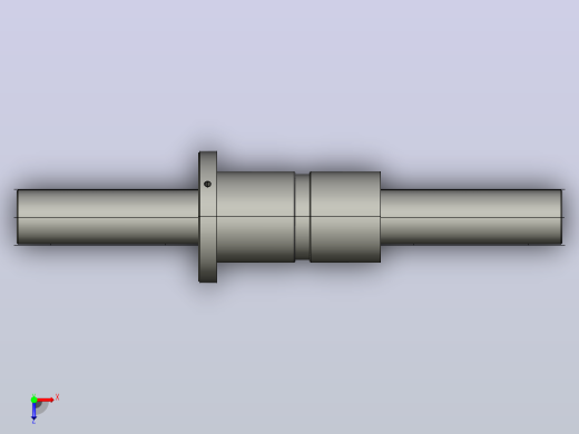 DKFZD5010-5滚珠丝杆3D模型俯视缩略图