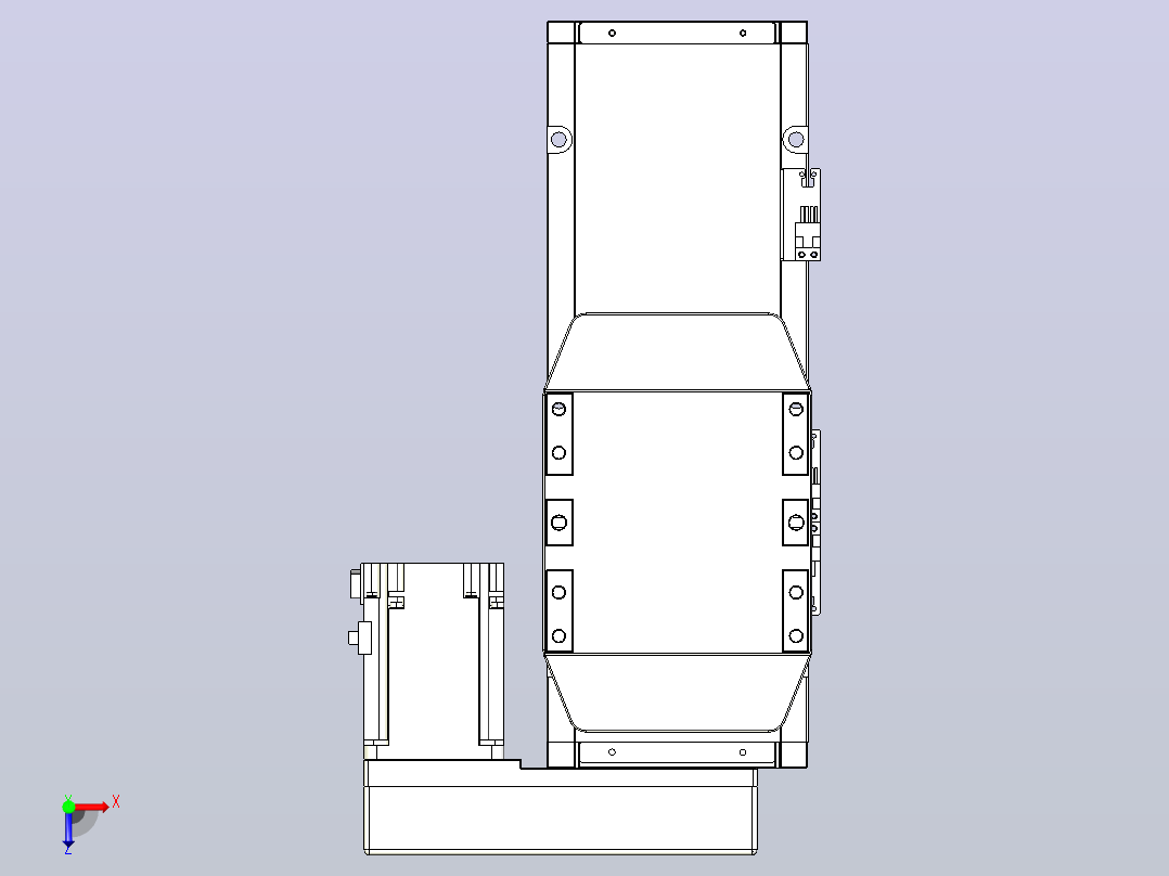 滚珠丝杠直线轴内置导轨TPA-GCR-150-2010C-L150-MR-M75-N3俯视图