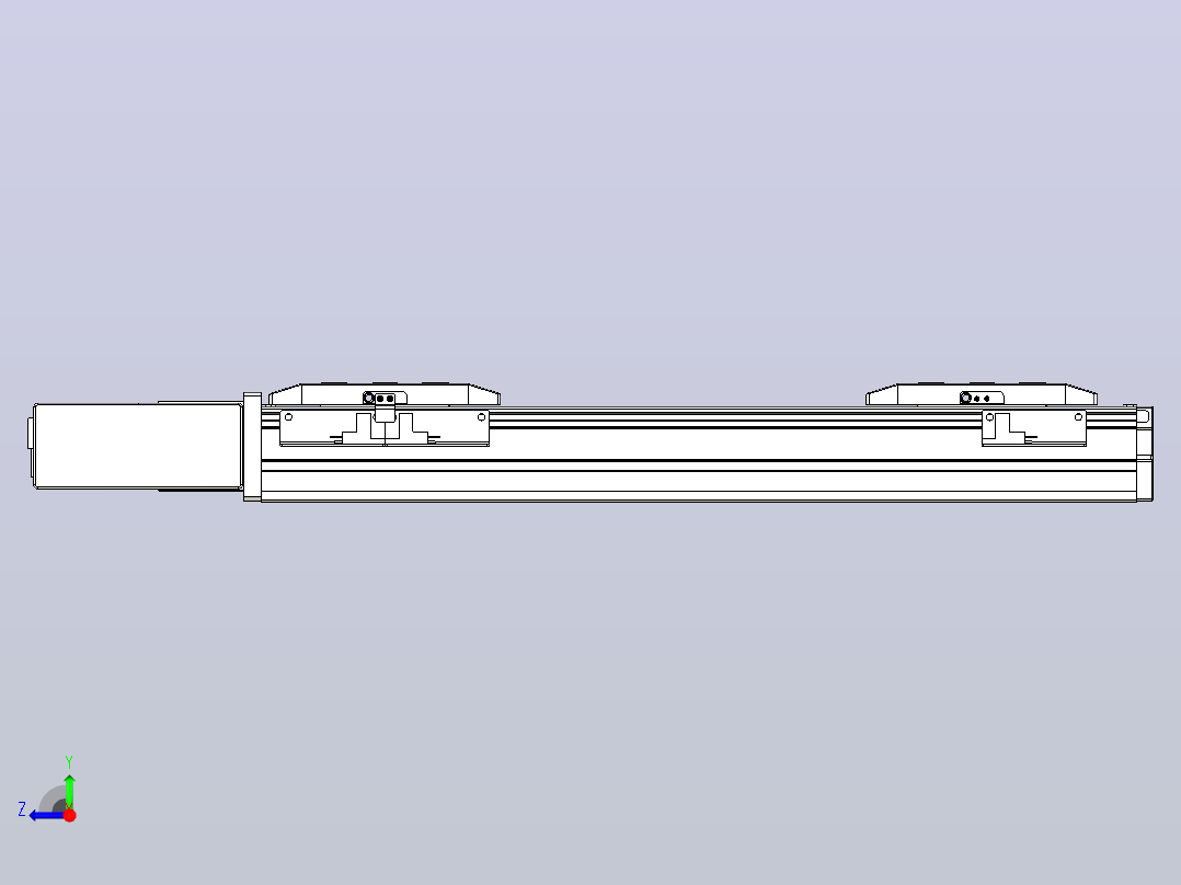 皮带直线轴双滑块型TPA-GCBS-50-P42-L75-QR-M10-N3右视图