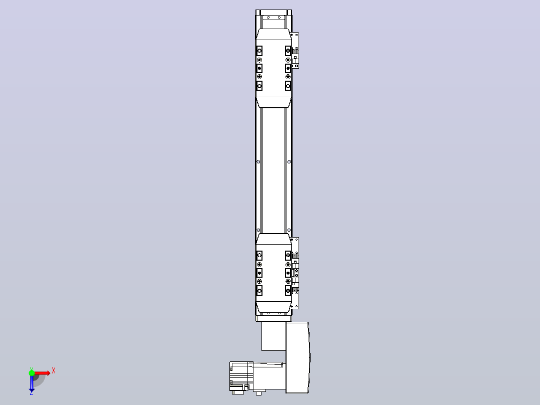 皮带直线轴双滑块型TPA-GCBS-50-P42-L75-QR-M10-N3俯视图
