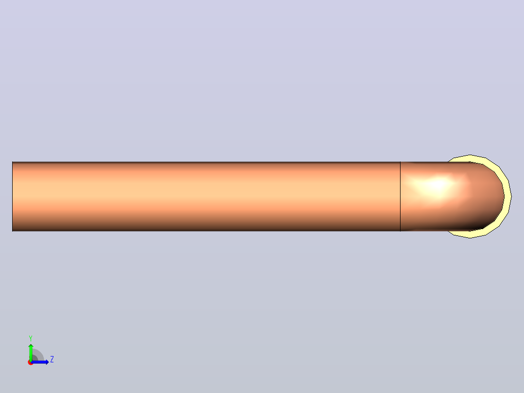 插头连接器Wirebridge_22.86xD0.6mm左视图