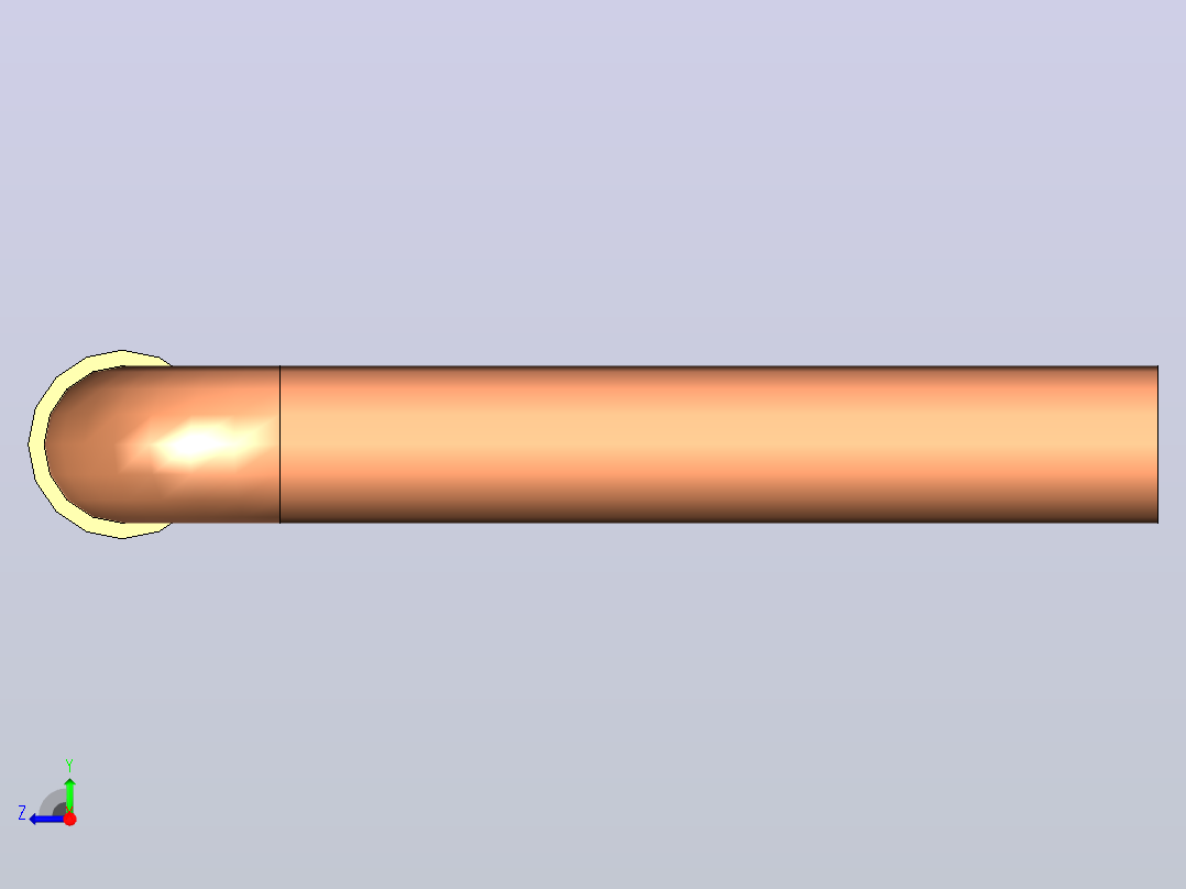 插头连接器Wirebridge_22.86xD0.6mm右视图
