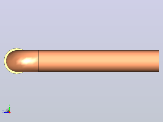 插头连接器Wirebridge_22.86xD0.6mm右视缩略图