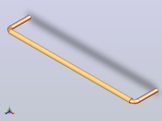 插头连接器Wirebridge_22.86xD0.6mm正等轴测缩略图