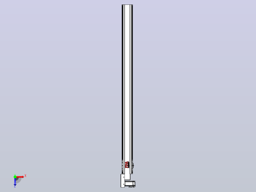 皮带直线轴半封闭可选导轨TPA-HNB-120D-110-L1650-ML-Y-P40-N3俯视缩略图