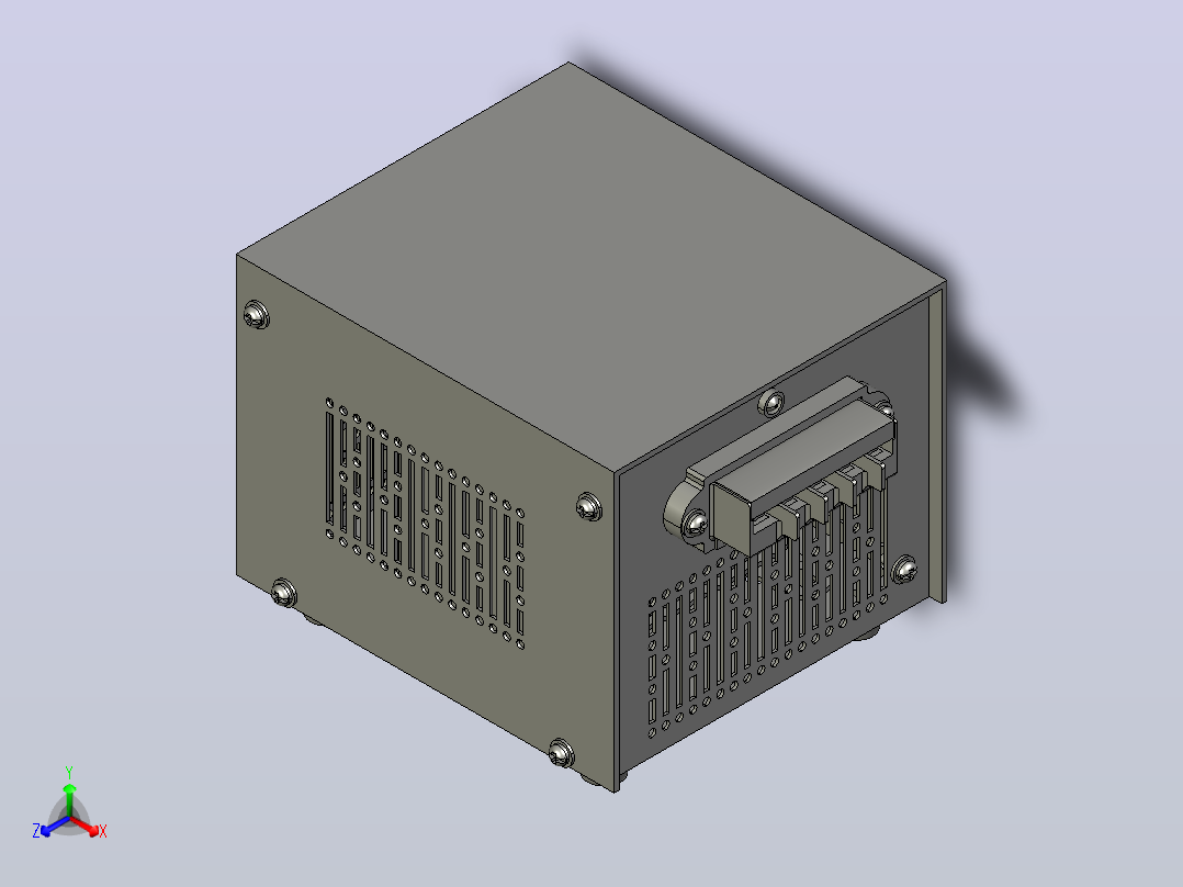 JMB-25～200照明变压器三维模型 202012主视图