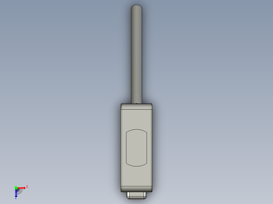 深浦光电传感器 PK-LD15MN 接收端3D俯视图