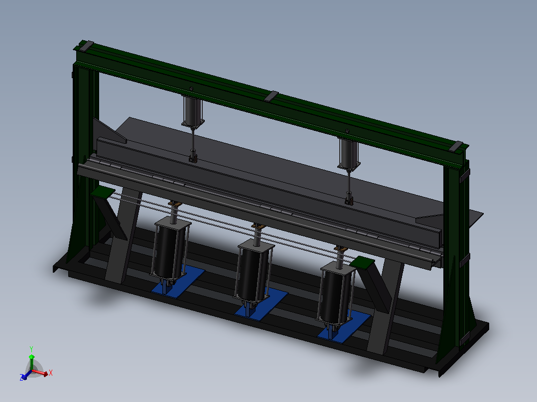 气动弯管机主视图