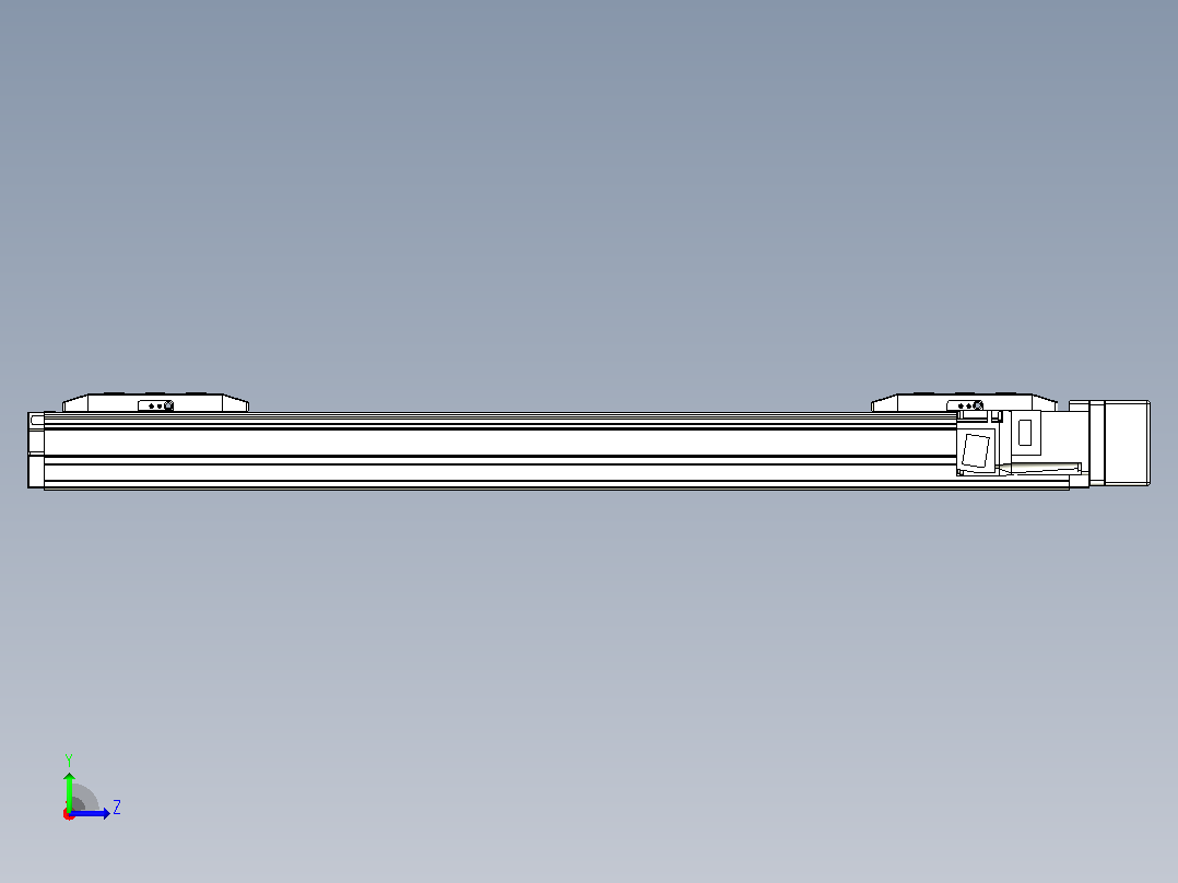 滚珠丝杠线性轴TPA-GCRS-50-1205C-L175-MR-M10-N3左视图
