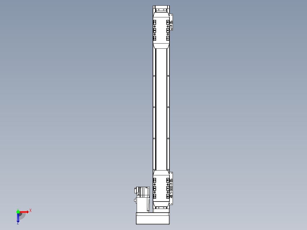 滚珠丝杠线性轴TPA-GCRS-50-1205C-L175-MR-M10-N3俯视图