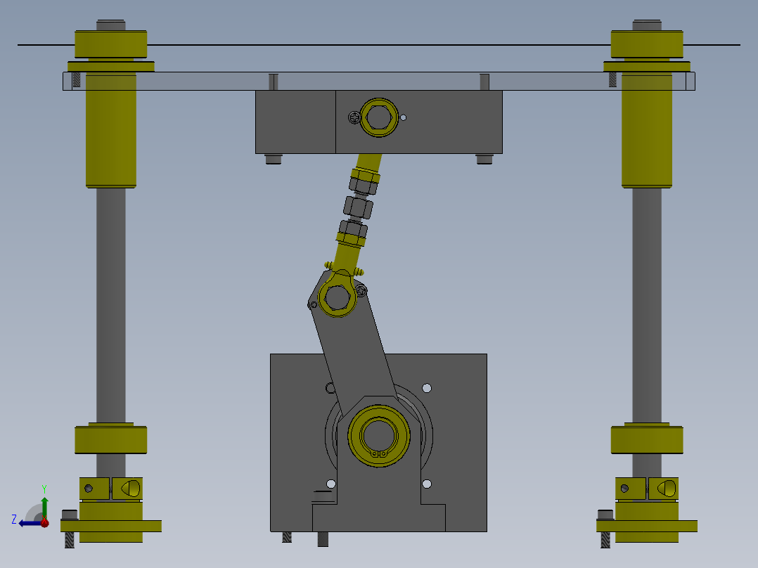 滑台升降机右视图