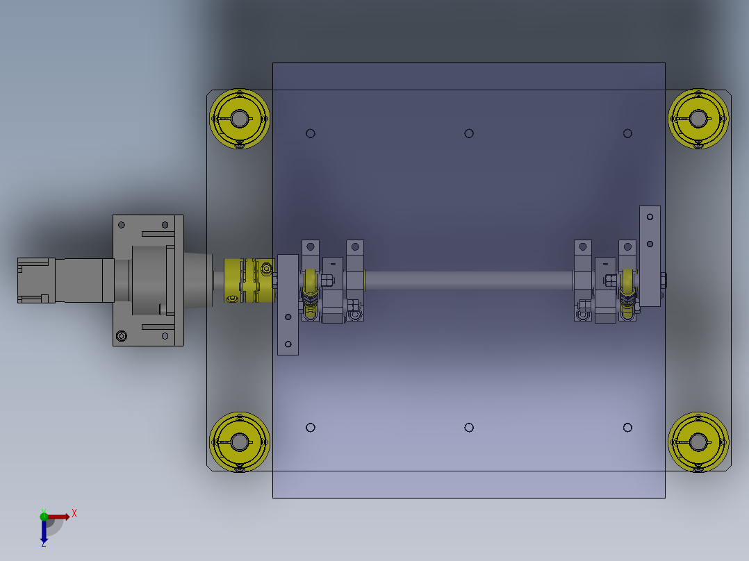 滑台升降机俯视图